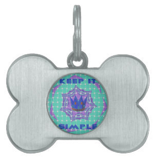 Placa Para Mascotas Manténgalo Simple: El arte del patrón de claridad 