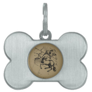 Placa Para Mascotas Mapa de constelación de Sagittarius por Hevelius