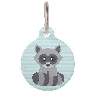 Placa Para Mascotas Mapache del bebé