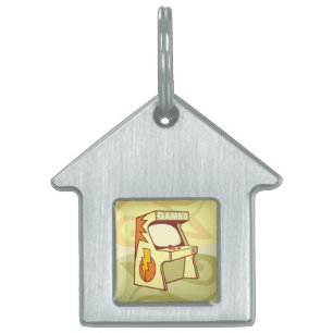 Placa Para Mascotas Máquina arcaica