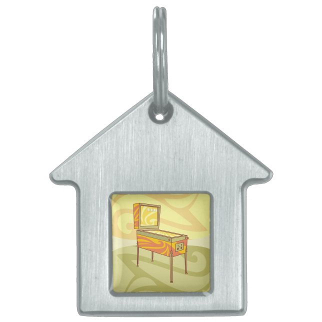 Placa Para Mascotas Máquina de pinball (Frente)