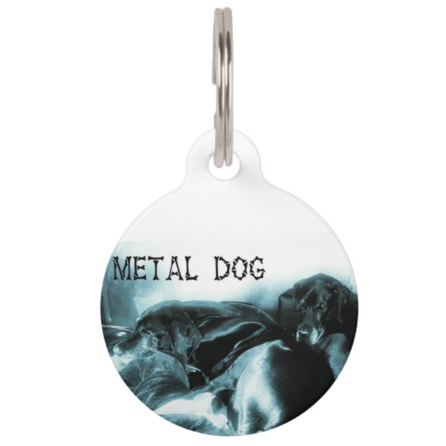 Placa Para Mascotas Marca de perro grande (Anverso)