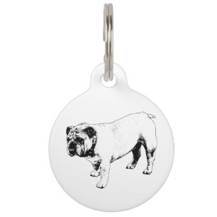 Placa Para Mascotas Marca Fuerte Mínima
