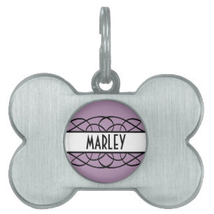 Placa Para Mascotas Marfil Deco Florece