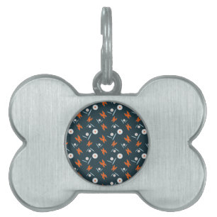 Placa Para Mascotas Margaritas y Mariposas