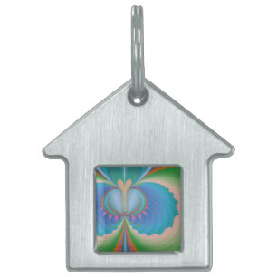 Placa Para Mascotas Mariposa
