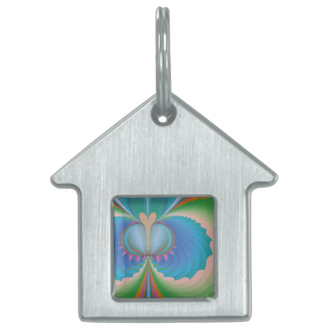 Placa Para Mascotas Mariposa (Frente)