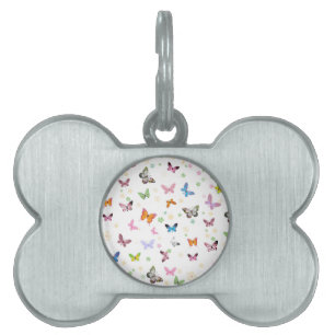 Placa Para Mascotas Mariposa 2