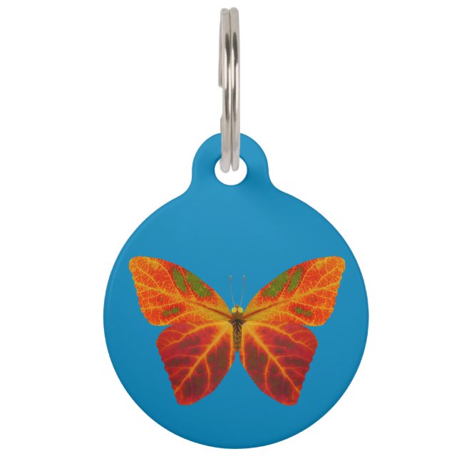 Placa Para Mascotas Mariposa Aspen Leaf 2 (Anverso)