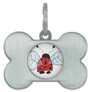 Placa Para Mascotas Mariquita