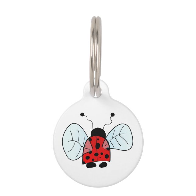 Placa Para Mascotas Mariquita (Anverso)