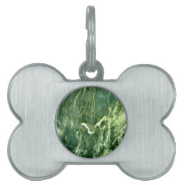 Placa Para Mascotas Mármol verde verde