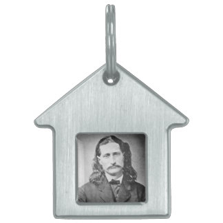 Placa Para Mascotas Marshal Wild Bill Hickok Antiguo Cañero Occidental