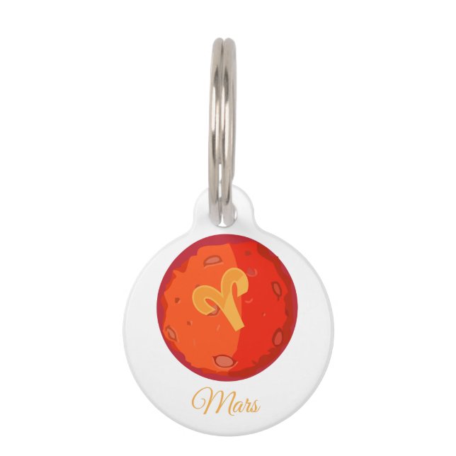 Placa Para Mascotas Marte (Anverso)