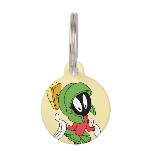 Placa Para Mascotas MARVIN THE MARTIAN™ Shrug (Anverso)