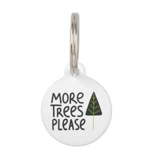 Placa Para Mascotas Más árboles, por favor