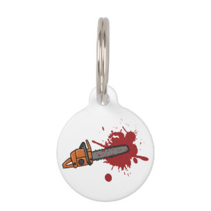 Placa Para Mascotas Masacre de Chainsaw