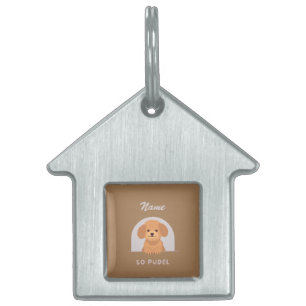 Placa Para Mascotas Mascota de perro de caniche lindo animales aman a 