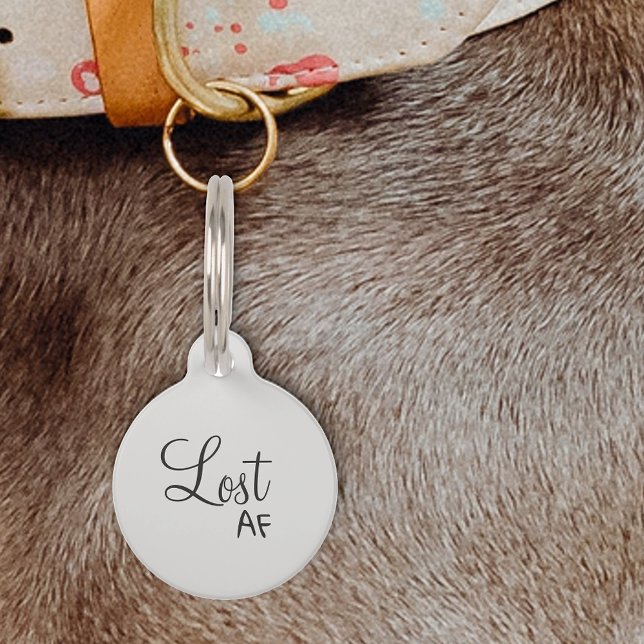 Placa Para Mascotas Mascota Gato Gato Divertido Humor Personalizar ID  (Subido por el creador)
