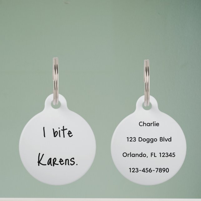 Placa Para Mascotas Mascota Perdido Personalizado de Collar Funny Perd (Subido por el creador)