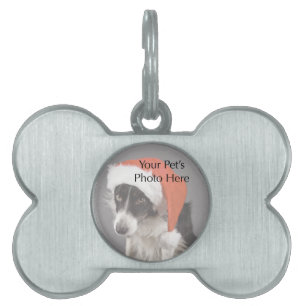 Placa Para Mascotas Mascota personalizado Foto Dog Bone Tag