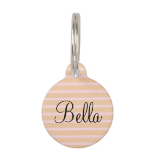 Placa Para Mascotas Mascota personalizado Nombre Taffy Rosa Taffy Stri
