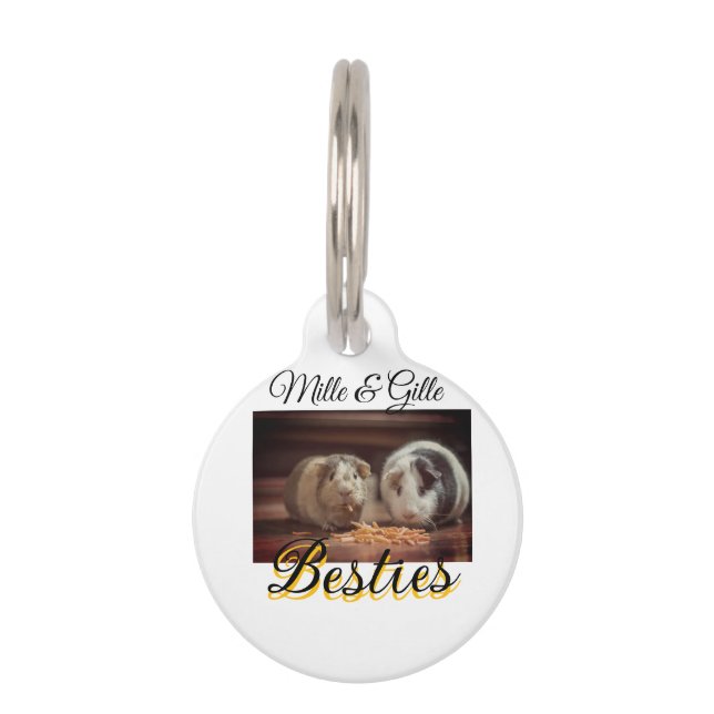 Placa Para Mascotas Mascotas amigos bestias agregar nombre mascota fot (Anverso)