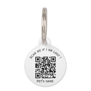 Placa Para Mascotas Mascotas codifican qr etiqueta de identificación 