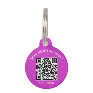 Placa Para Mascotas Mascotas codifican qr etiqueta de identificación 