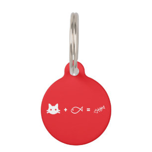 Placa Para Mascotas Matemática del gato