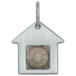 Placa Para Mascotas Mayan Calendar Pet ID tag