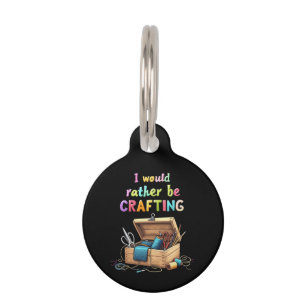 Placa Para Mascotas Me gustaría más estar creando divertidos pasatiemp