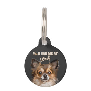 Placa Para Mascotas Me Tenías En Woof Perros Pomerania