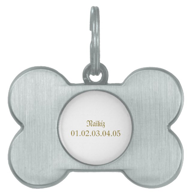Placa Para Mascotas Médaillons pour chiens et chats (Frente)