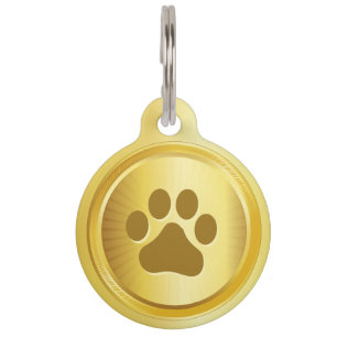 Placa Para Mascotas Medalla de oro para el espectáculo de perros