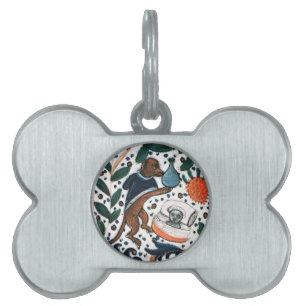 PLACA PARA MASCOTAS MÉDICO DE PERROS CON GATITO