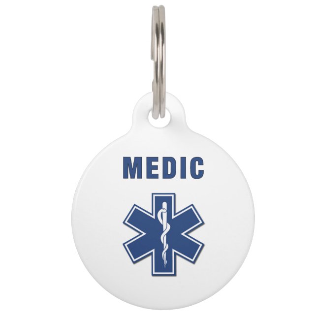 Placa Para Mascotas Médico del ccsme (Anverso)