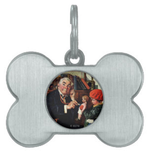 Placa Para Mascotas Médico y la muñeca