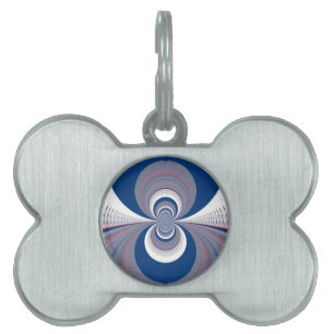 Placa Para Mascotas Medio azul