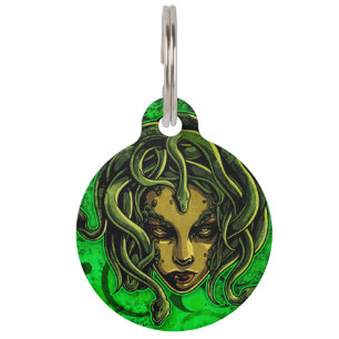 Placa Para Mascotas Medusa