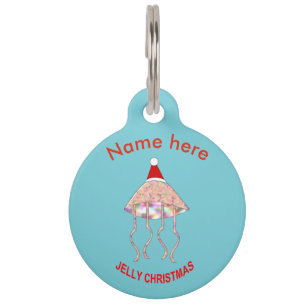 Placa Para Mascotas Medusa para Fiesta de Navidad Etiqueta de Perro Pe