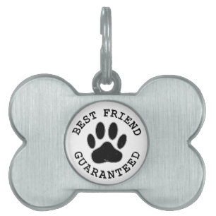 Placa Para Mascotas Mejor Amigo Garantizado De Dog Paw