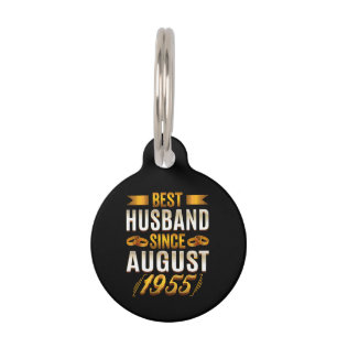 Placa Para Mascotas Mejor Esposo Desde Agosto De 1955 Funny Annivesary