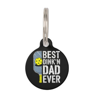 Placa Para Mascotas Mejor pickleball Dink'N papá del mundo