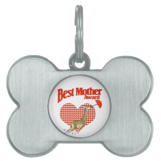 Placa Para Mascotas Mejor Premio a la Madre Keepsake