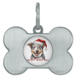 Placa Para Mascotas Merry Woof Mas