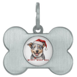 Placa Para Mascotas Merry Woof Mas
