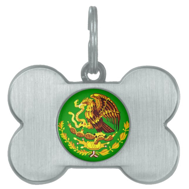 Placa Para Mascotas México COA Oro (Frente)