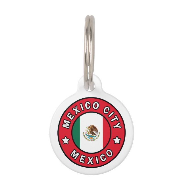 Placa Para Mascotas México D.F. (Anverso)