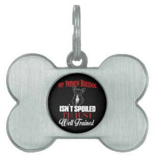 Placa Para Mascotas Mi Bulldog Francés No Está Mimado